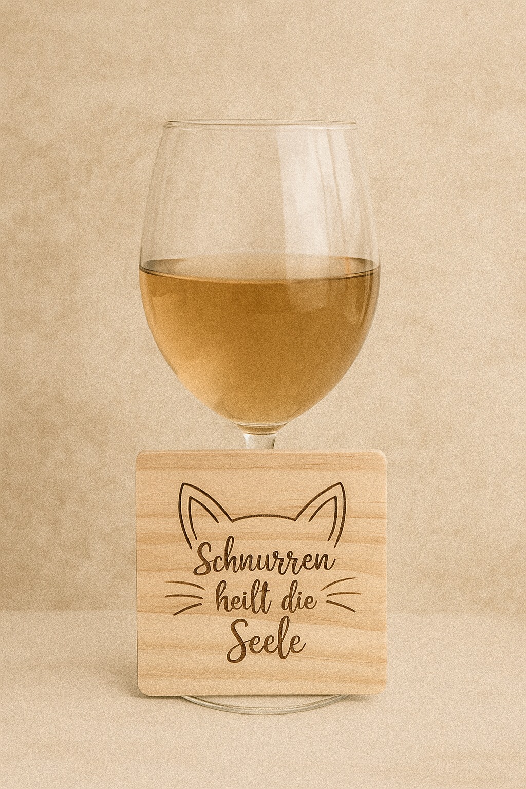 Glasuntersetzer (Schnurren heilt die  Seele)