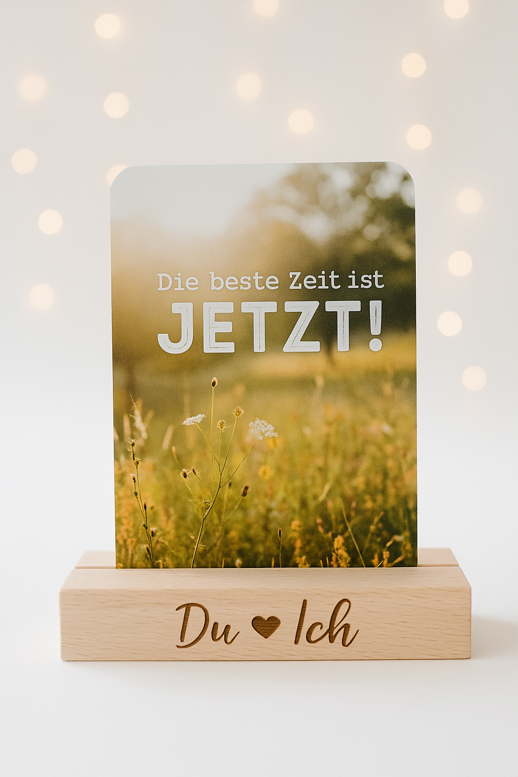 Fotohalter/Kartenhalter "Du & Ich"