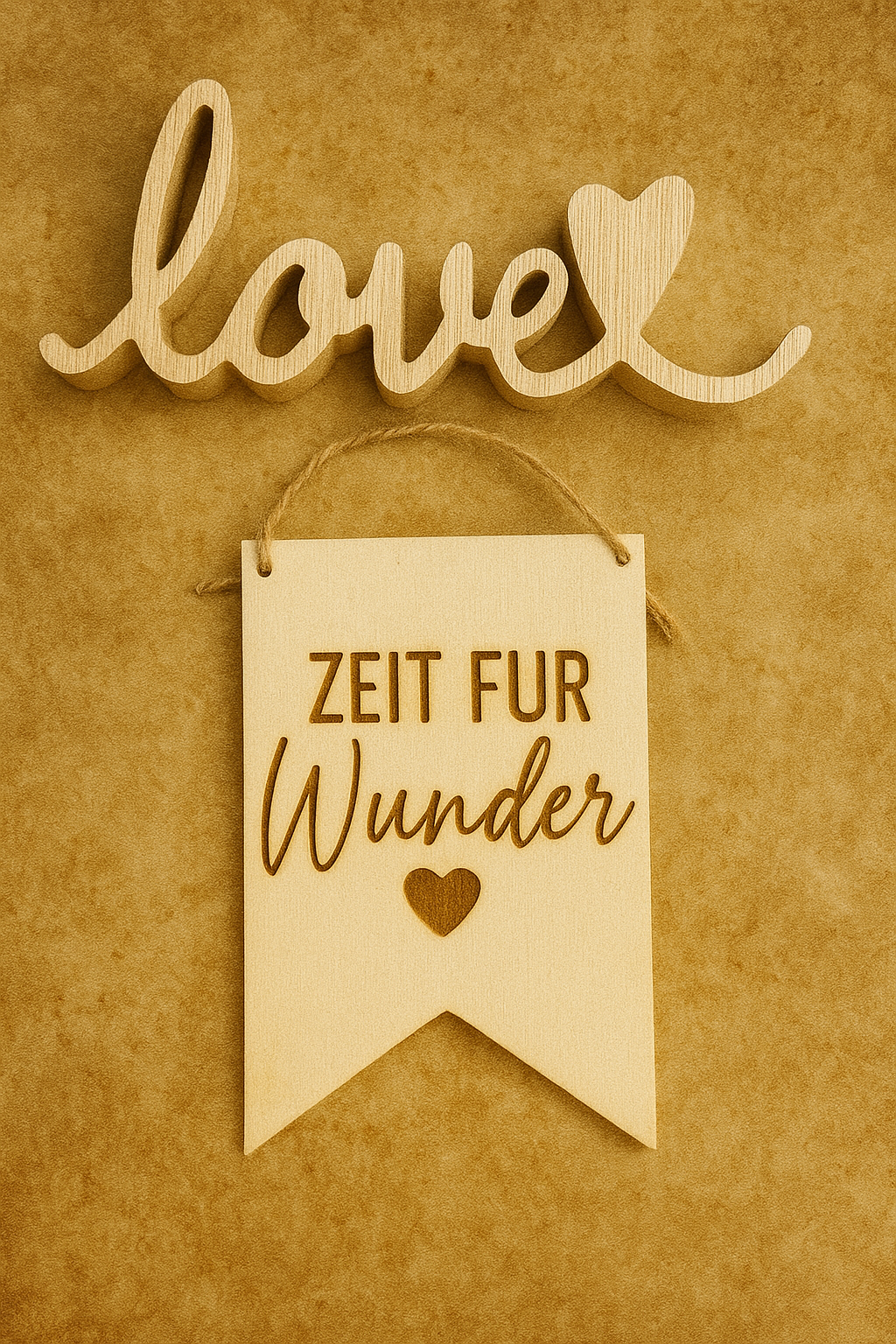 Holzschild "Zeit für Wunder"