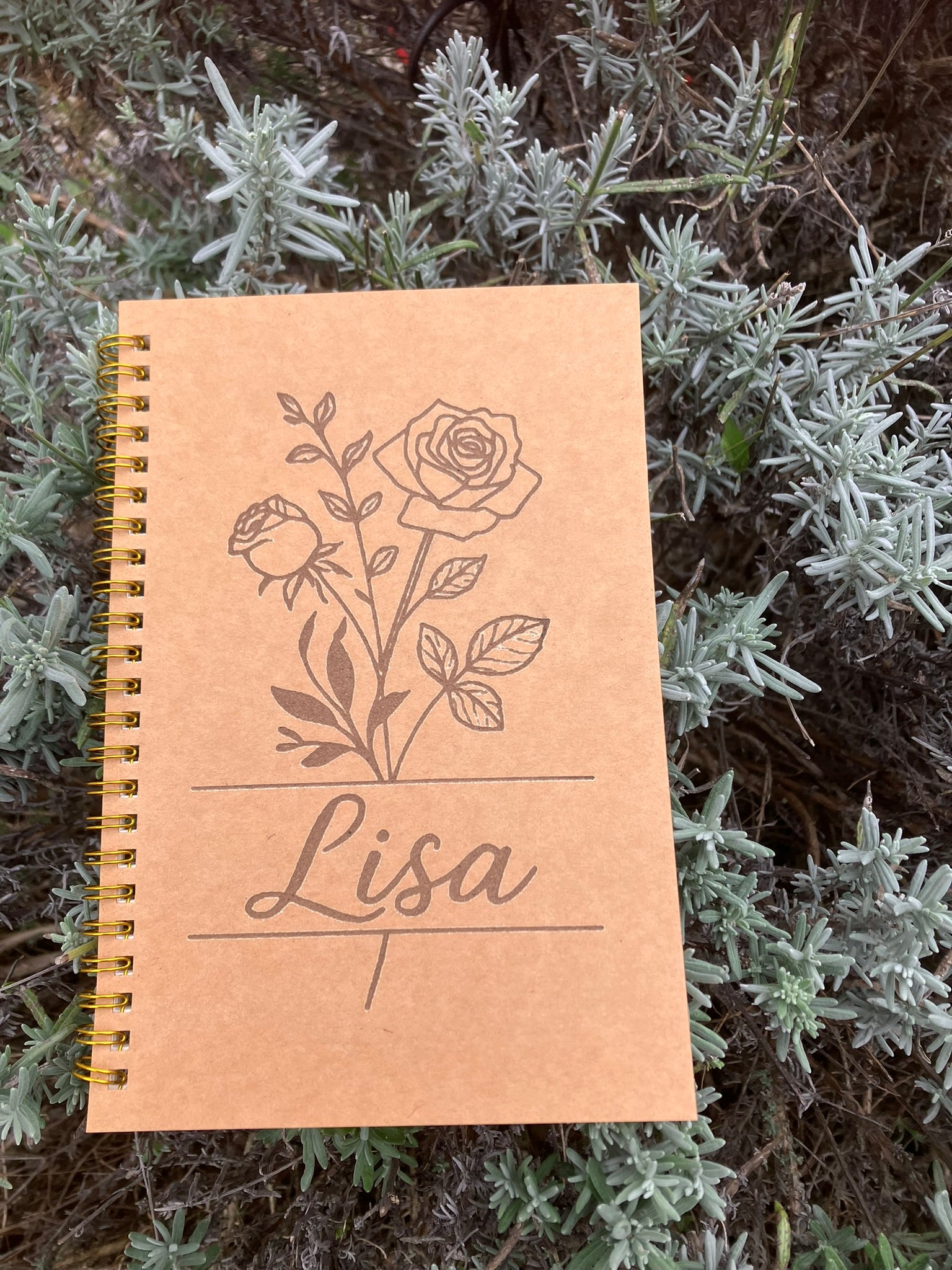 Notizbuch mit Namen
