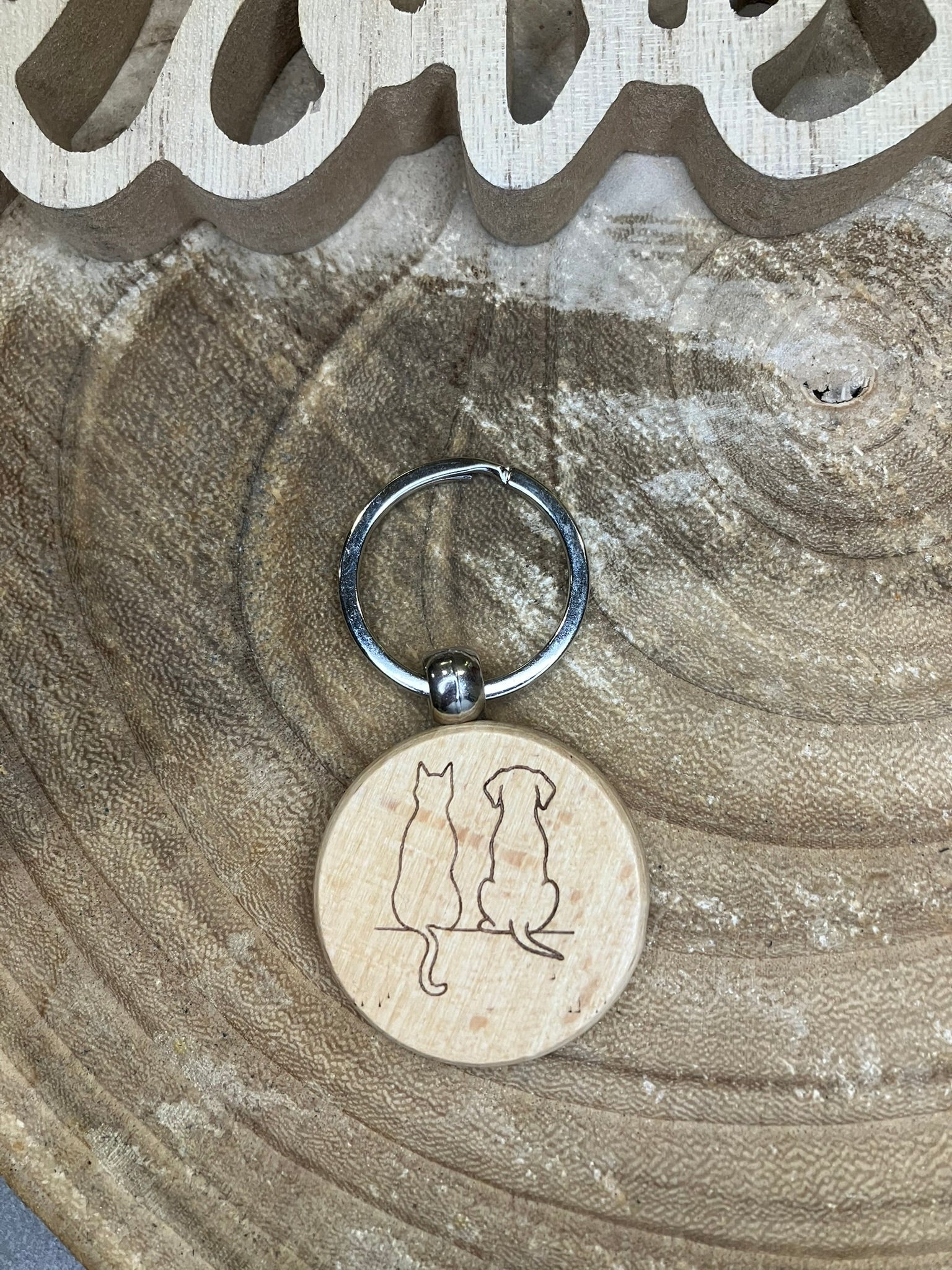 Schlüsselanhänger "Katze & Hund"