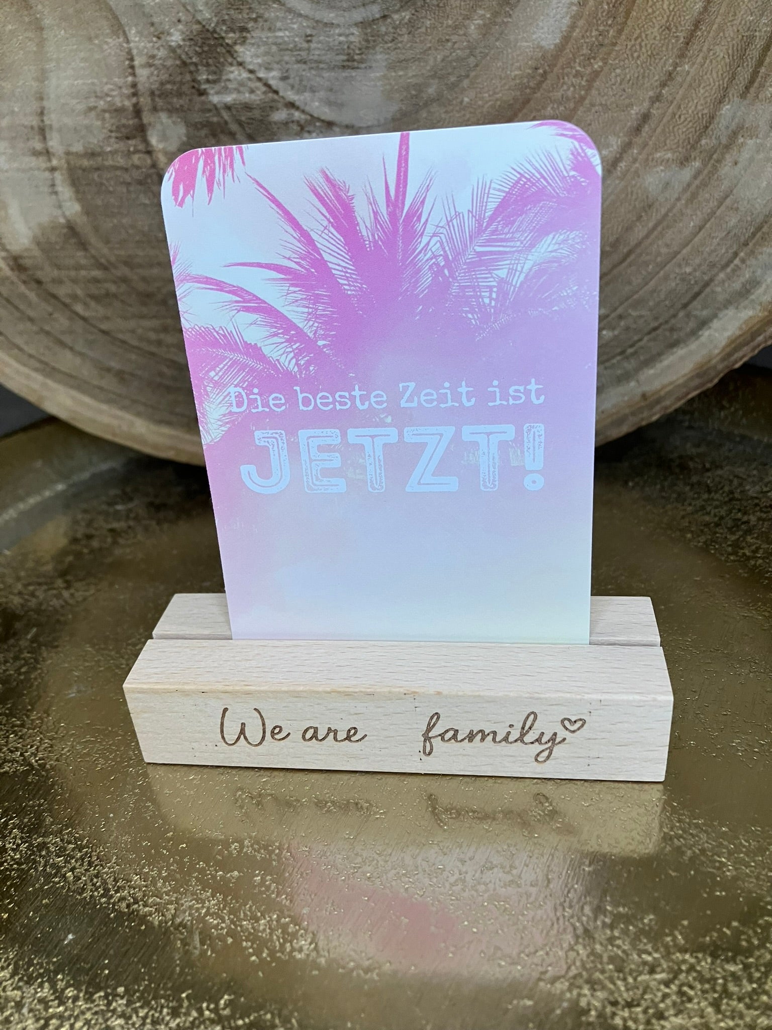 Fotohalter/Kartenhalter "We are family"