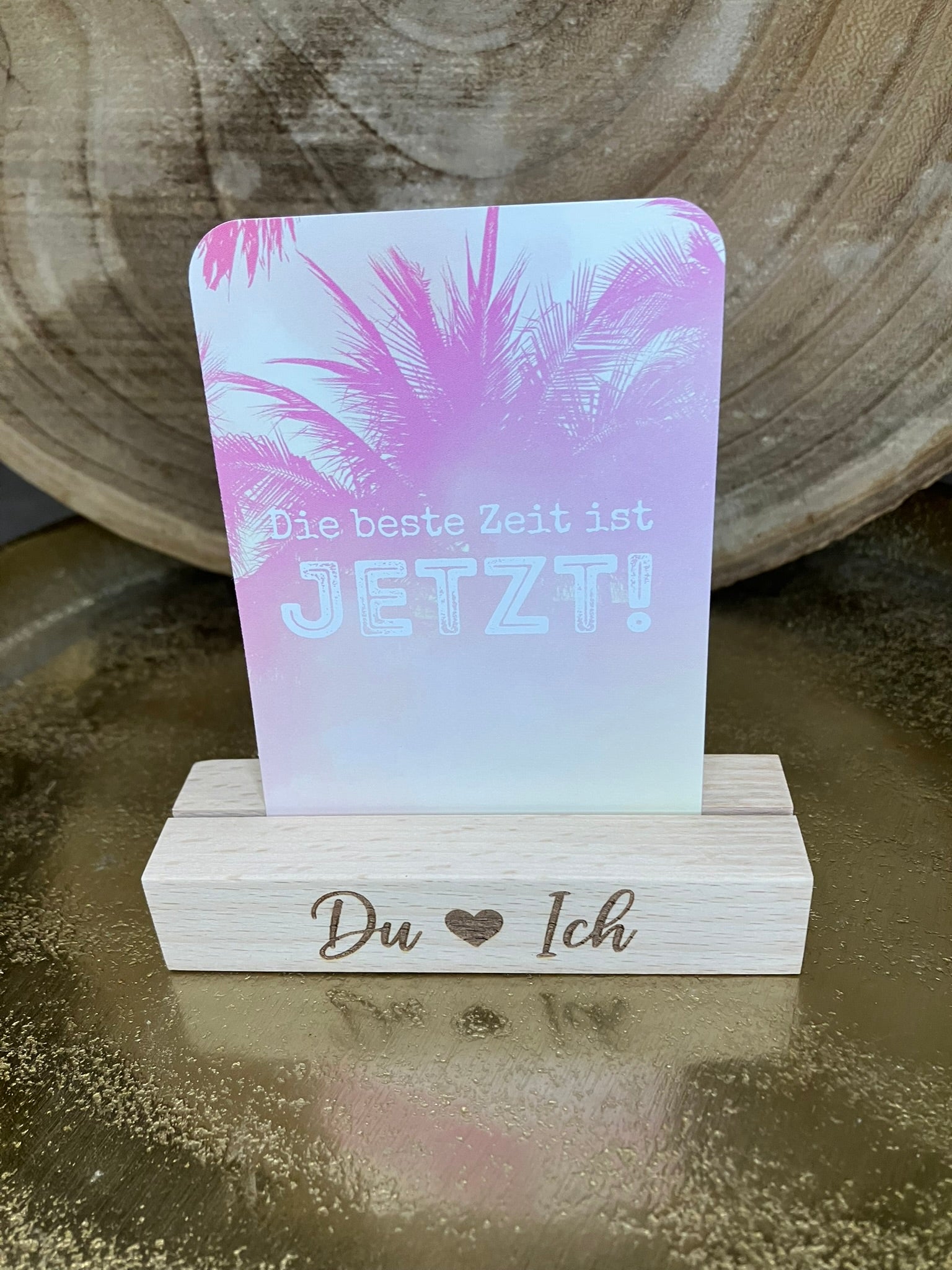 Fotohalter/Kartenhalter "Du & Ich"