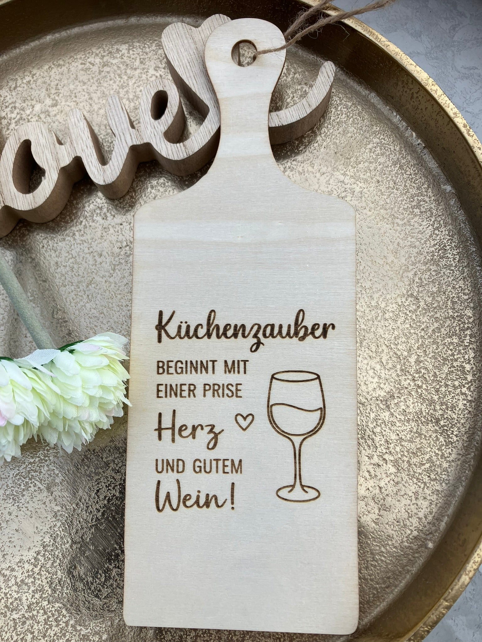 Holzschild "Küchenzauber"