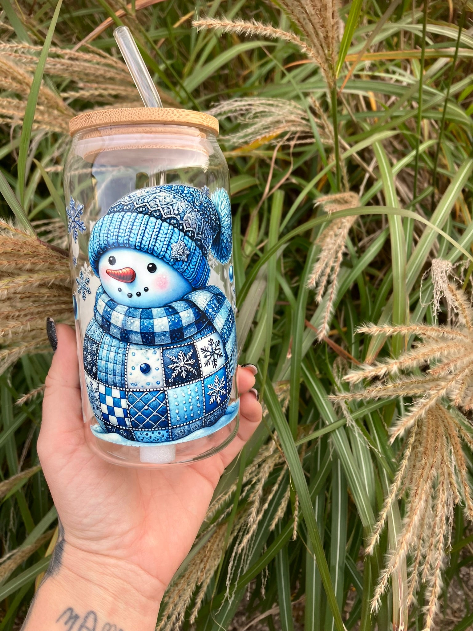 Trinkglas "Schneeman"