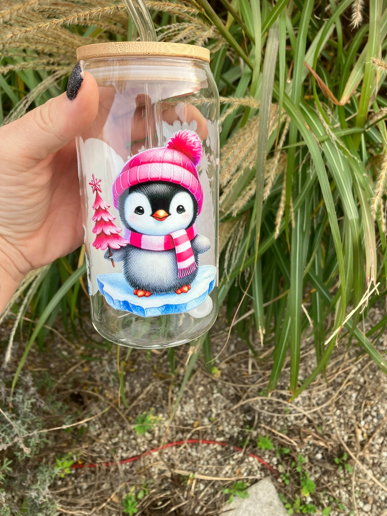 Trinkglas "Pinguine"