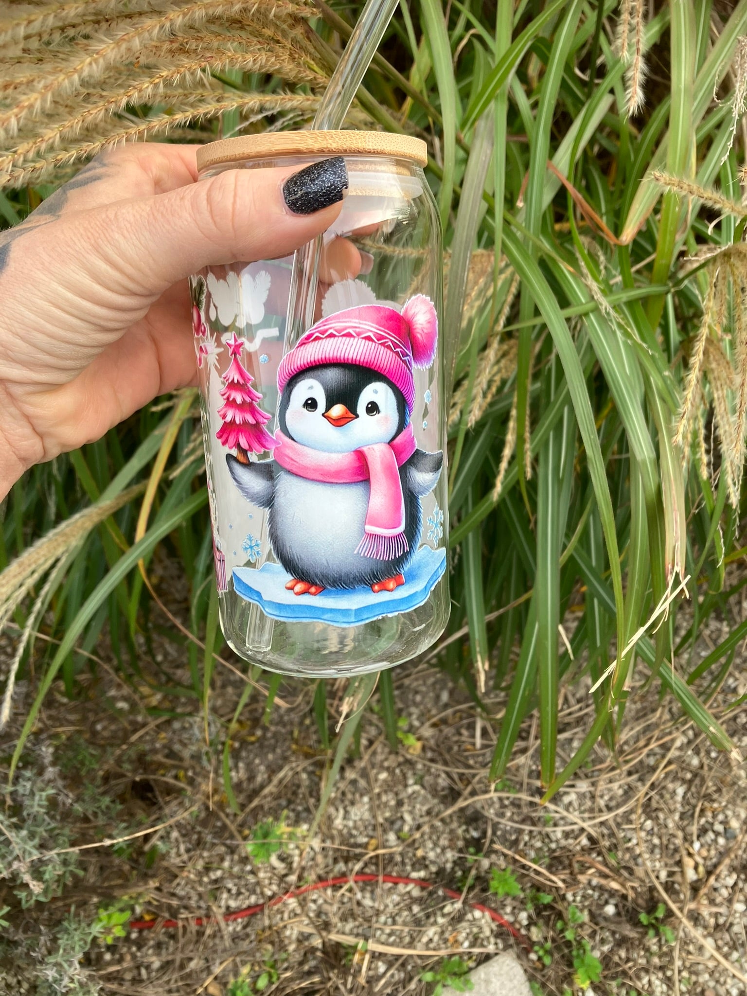 Trinkglas "Pinguine"